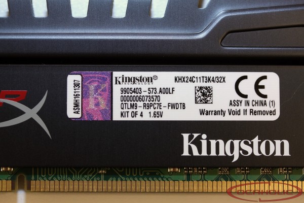 Kingston HyperX Beast 4x8GB DDR3-2400 CL11 1.65V 